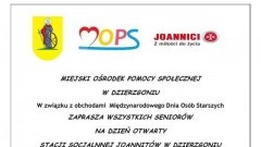 Dzierzgoń : Zapraszamy wszystkich seniorów na Dzień Otwarty Stacji Socjalnej Joannitów - 05.10.2017