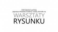 Malbork : Lubisz rysować? Przyjdź do Szkoły Łacińskiej na warsztaty rysunku dla dorosłych! - 04.10.2017
