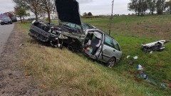 Solnica: Czołowe zderzenie dwóch samochodów. - 19.10.2017