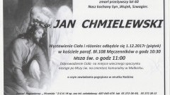 Zmarł Jan Chmielewski. Żył 60 lat.