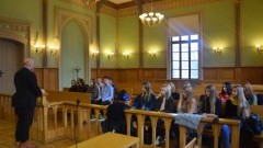 Spotkanie uczniów II LO w Malborku z Prezesem Sądu Rejonowego - 08.12.2017