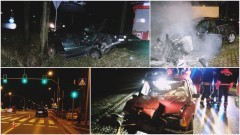 Malbork: Spłonęło auto przy Słowackiego! Tragiczny bilans świąt na drogach: wypadek i dwa potracenia, jeden ze skutkiem śmiertelnym  – 27.12.2017