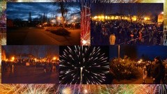 NDG: Pokaz fajerwerków i serdeczne życzenia od burmistrza na nowy 2018 rok. - 01.01.2018