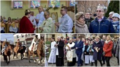Uroczysta msza święta w Kościele pw. Zesłania Ducha Świętego na Piaskach. Orszak Trzech Króli w Malborku - 06.01.2017