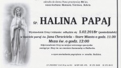 Zmarła Halina Papaj. Żyła 86 lat.