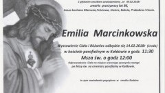 Zmarła Emilia Marcinkowska. Żyła 86 lat.