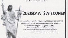 Zmarł Zdzisław Święconek. Żył 56 lat.