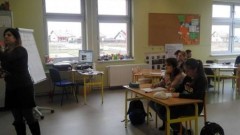 Zajęcia z włoskiego z wolontariuszką Marią w malborskiej Szkole Podstawowej nr 3