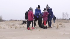 Sprzątanie plaży to już rodzinna akcja. Mewia Łacha gotowa do wiosennego sezonu 