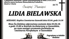 Zmarła Lidia Bielawska. Żyła 75 lat.