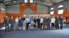 Uroczyste zakończenie II edycji programu samoobrona kobiet w 22. Bazie Lotnictwa Taktycznego w Malborku