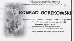 Zmarł Konrad Gorzkowski. Żył 87 lat.