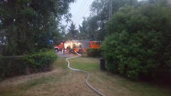 Pożar budynku gospodarczego w Lasowicach Wielkich.Weekendowy raport malborskich służb mundurowych