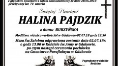 Zmarła Halina Pajdzik. Żyła 70 lat