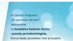 Gmina Stegna: Zapraszamy na bezpłatne badania słuchu i porady periodontologów&#8230;