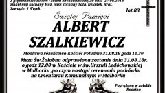 Zmarł Albert Szalkiewicz. Żył 83 lata.