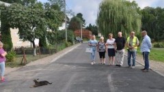 Gmina Dzierzgoń: Odbiór przebudowy drogi w Jeziornie.