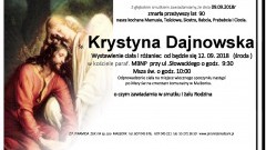 Zmarła Krystyna Dajnowska. Żyła 90 lat