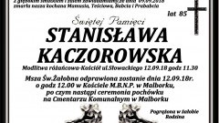 Zmarła Stanisława Kaczorowska. Żyła 85 lat