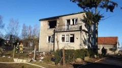 Pożar domu jednorodzinnego w Koszwałach.