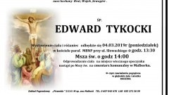 Zmarł Edward Tykocki. Żył 80 lat.