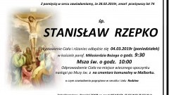 Zmarł Stanisław Rzepko. Żył 74 lata.