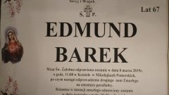 Zmarł Edmund Barek. Żył 67 lat.