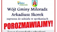 „Porozmawiajmy” cykl spotkań dla mieszkańców Gminy Miłoradz