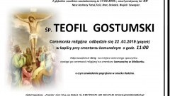 Zmarł Teofil Gostumski. Żył 59 lat.