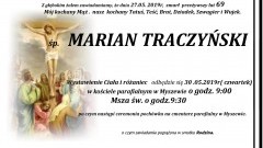 Zmarł Marian Traczyński. Żył 69 lat