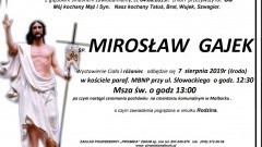 Zmarł Mirosław Gajek. Żył 60 lat.