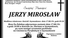 Zmarł Jerzy Mirosław. Żył 70 lat.