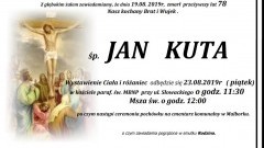 Zmarł Jan Kuta. Żył 78 lat.