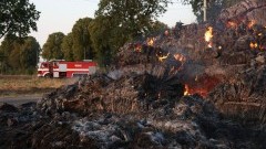 Żywioł znowu pokazał swoją siłę. Pożar słomy w Pordenowie.