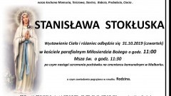 Zmarła Stanisława Stokłuska. Żyła 92 lata.