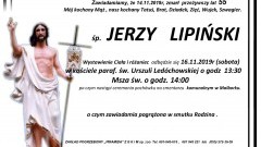 Zmarł Jerzy Lipiński. Żył 55 lat.