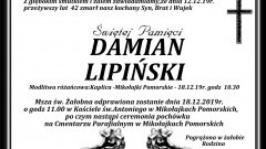 Zmarł Damian Lipiński. Żył 42 lata.