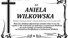 Zmarła Aniela Wilkowska. Żyła 94 lata.