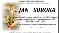 Zmarł Jan Soroka. Żył 93 lata.