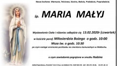 Zmarła Maria Małyj. Żyła 102 lata.