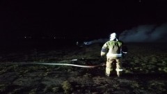 Pożar części samochodowych w Staryni.