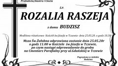 Zmarła Rozalia Raszeja. Żyła 90 lat.