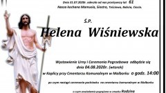 Zmarła Helena Wiśniewska. Żyła 61 lat.