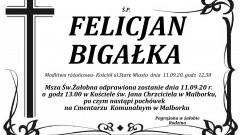 Zmarł Felicjan Bigałka. Żył 90 lat.