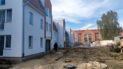 Postępy prac przy budynku wielorodzinnym przy ul. Pasteura w Malborku.&#8230;