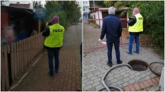 Nowy Dwór Gdański. Wspólne działania Policji i Przedsiębiorstwa Wodociągów i Kanalizacji.