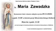 Zmarła Maria Zawadzka. Żyła 95 lat.