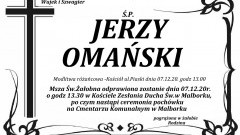 Zmarł Jerzy Omański. Żył 66 lat.