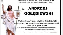 Zmarł Andrzej Gołębiewski. Żył 65 lat.