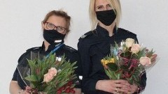 Życzenia z okazji Dnia Kobiet od malborskich policjantów.